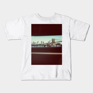 Two Bridges, Manhattan, NYC Kids T-Shirt